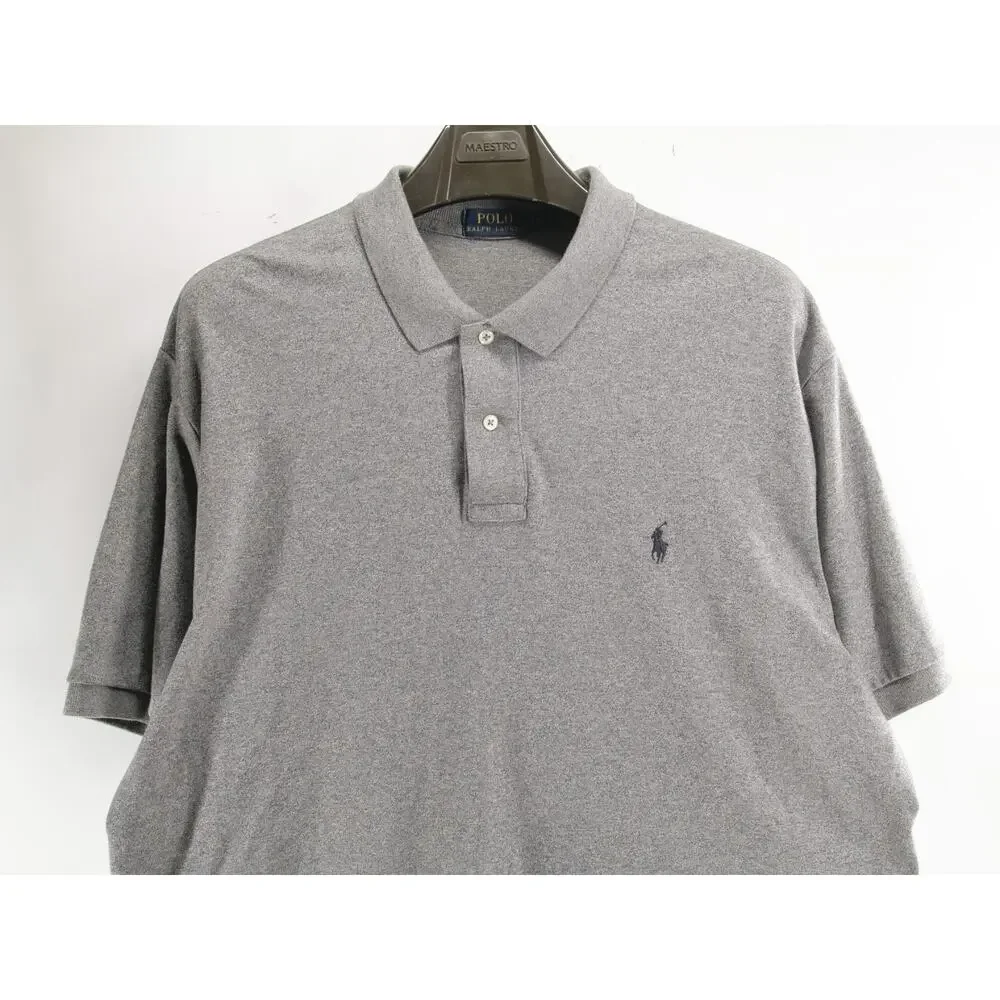 Polo Ralph Lauren Men's 2XL Grey Classic Fit Short Sleeve Polo Shirt Casual Work